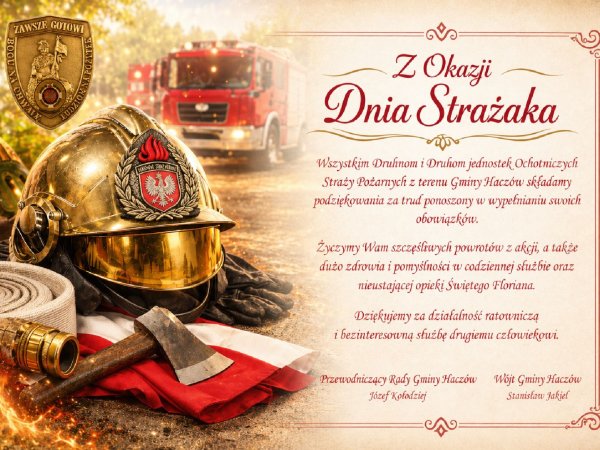 4 maja 2026 - Międzynarodowy Dzień Strażaka
