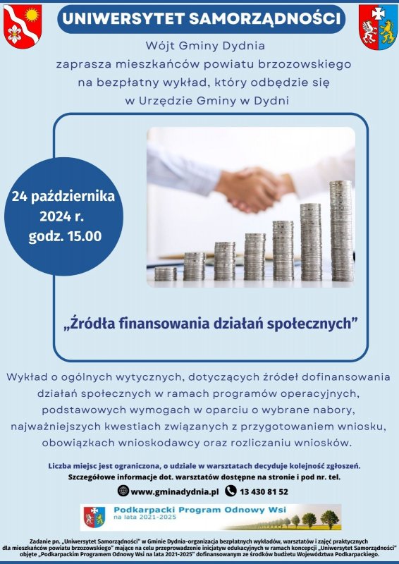 Finansowanie działań społecznych