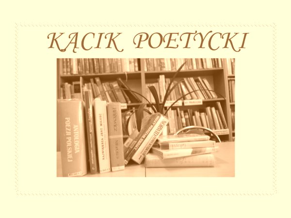 Przy bibliotece powstał kącik poetycki