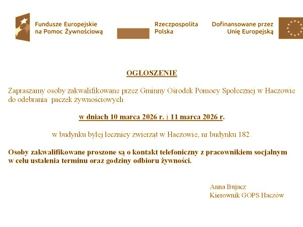 Wydawanie żywności 10-11 marca 2026