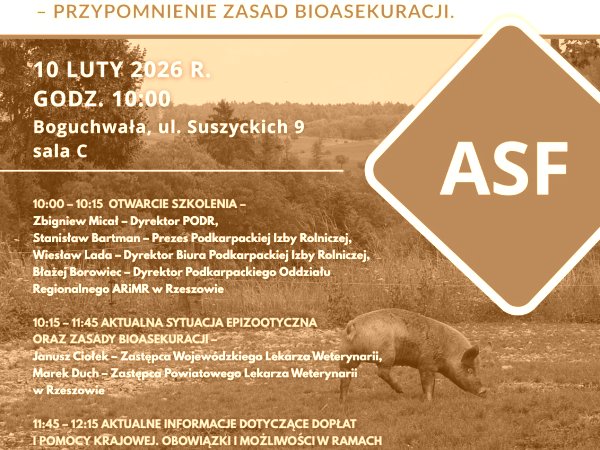 ASF - szkolenie 10 lutego 2026 r.