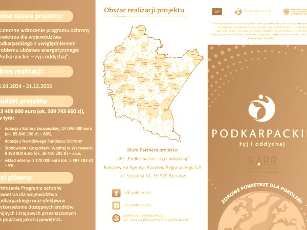 Projekt LIFE "Podkarpackie żyj i oddychaj"