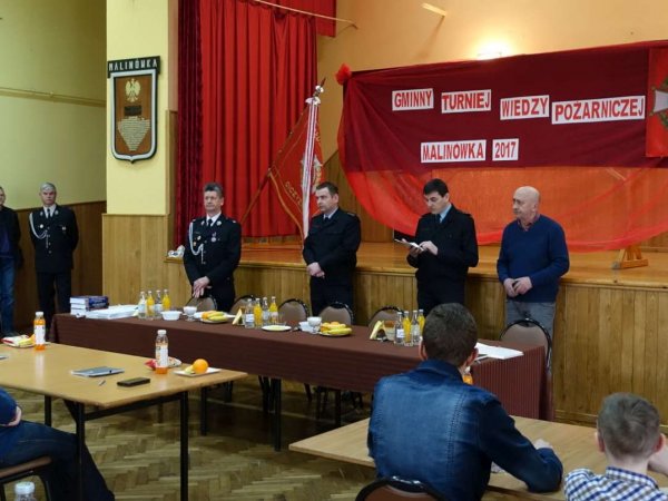 Eliminacje gminne ogólnopolskiego turnieju wiedzy pożarniczej "Młodzież Zapobiega Pożarom"