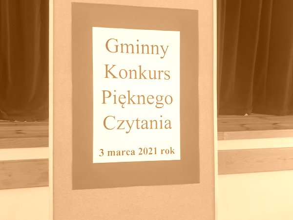 Gminny konkurs pięknego czytania