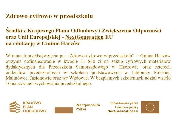 Zdrowo-cyfrowo w przedszkolu