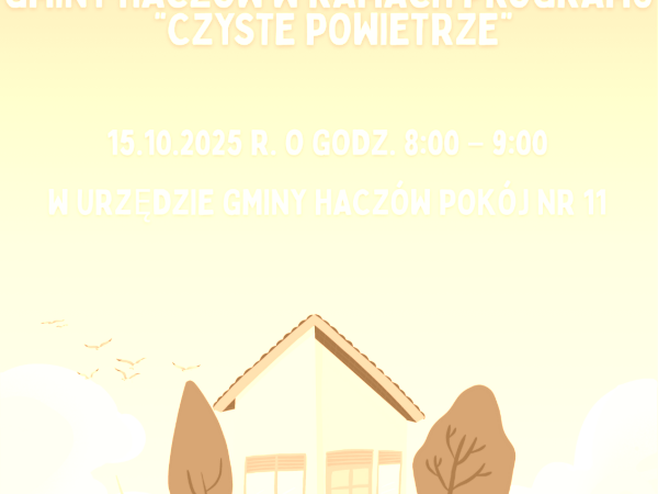 Czyste Powietrze - spotkanie informacyjne