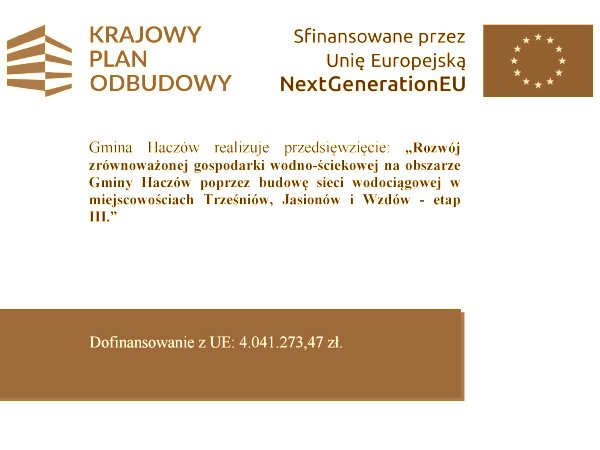 Dofinansowanie na budowę sieci wodociągowej