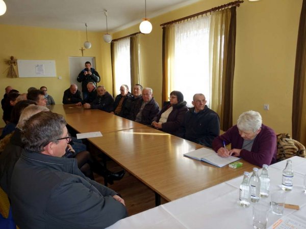 Zebranie wiejskie w Bukowie