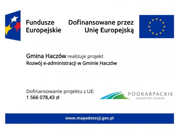 Realizacja projektu "Rozwój e-administracji w Gminie Haczów"