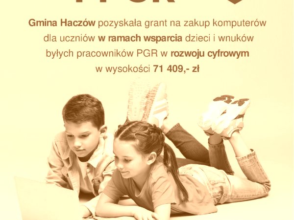 Informacja o projekcie z udziałem środków UE - Granty PPGR