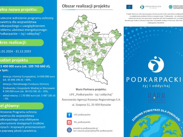 Projekt LIFE "Podkarpackie żyj i oddychaj"