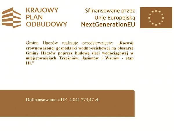 Dofinansowanie na budowę sieci wodociągowej