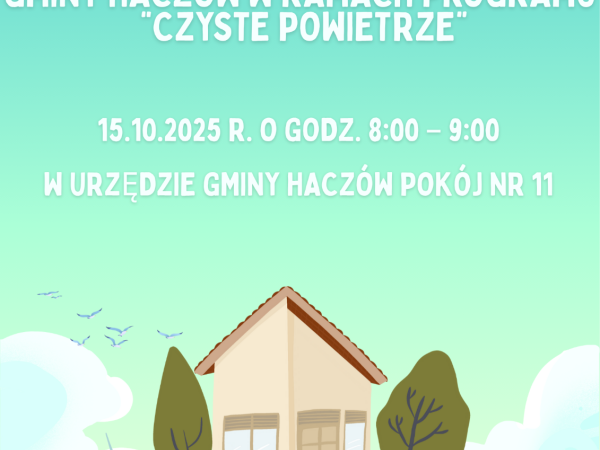 Czyste Powietrze - spotkanie informacyjne