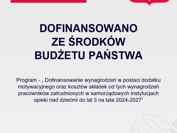 Dodatek motywacyjny dla pracowników żłobka