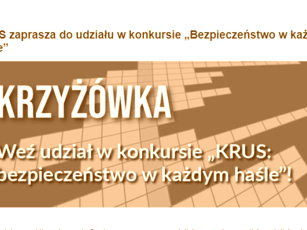 KRUS - krzyżówka z nagrodami