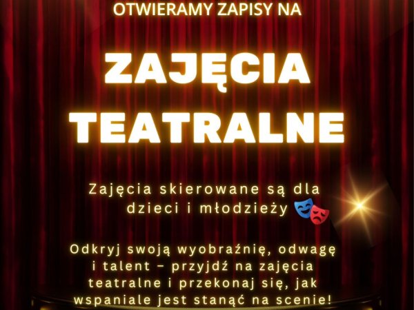 Zajęcia teatralne dla dzieci i młodzieży