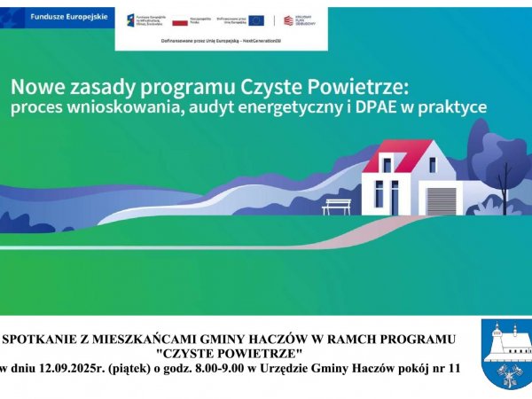Spotkanie z mieszkańcami w ramach programu „Czyste Powietrze”