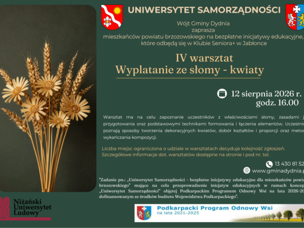 Warsztaty - słomiane kwiaty